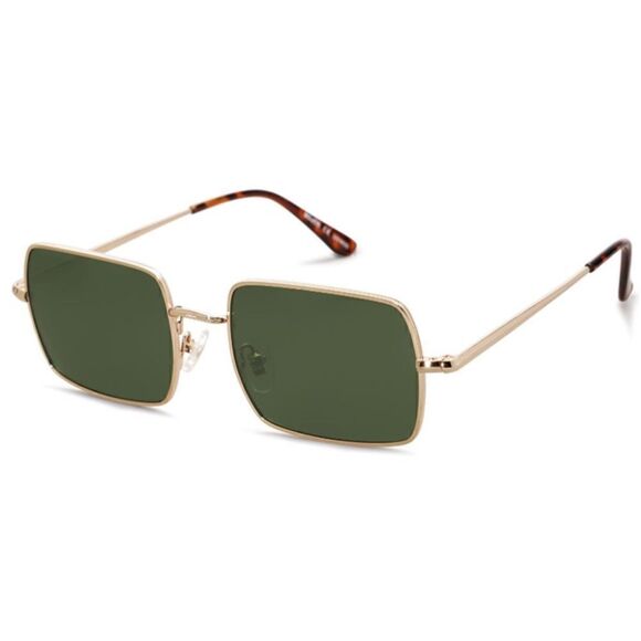 Trendy Thin Rectangle Frame Sunglasses